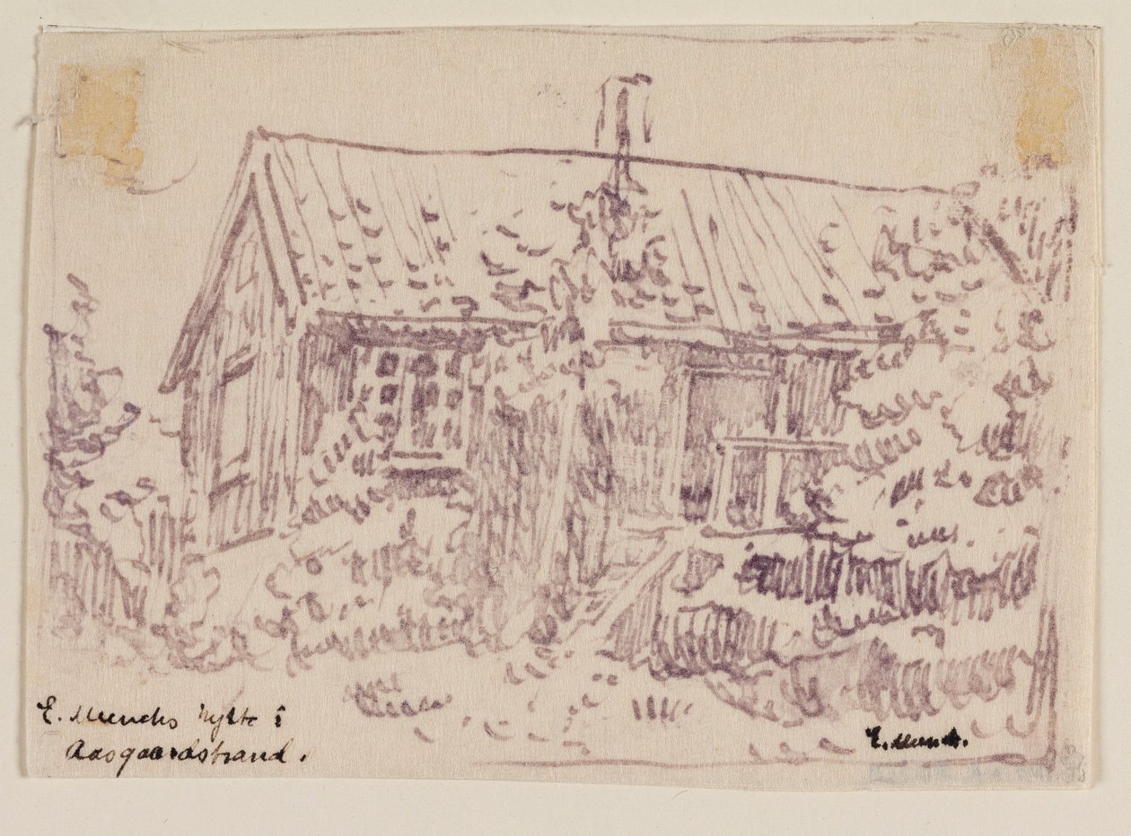 Chata Edvarda Muncha v Åsgårdstrandu od Edvard Munch