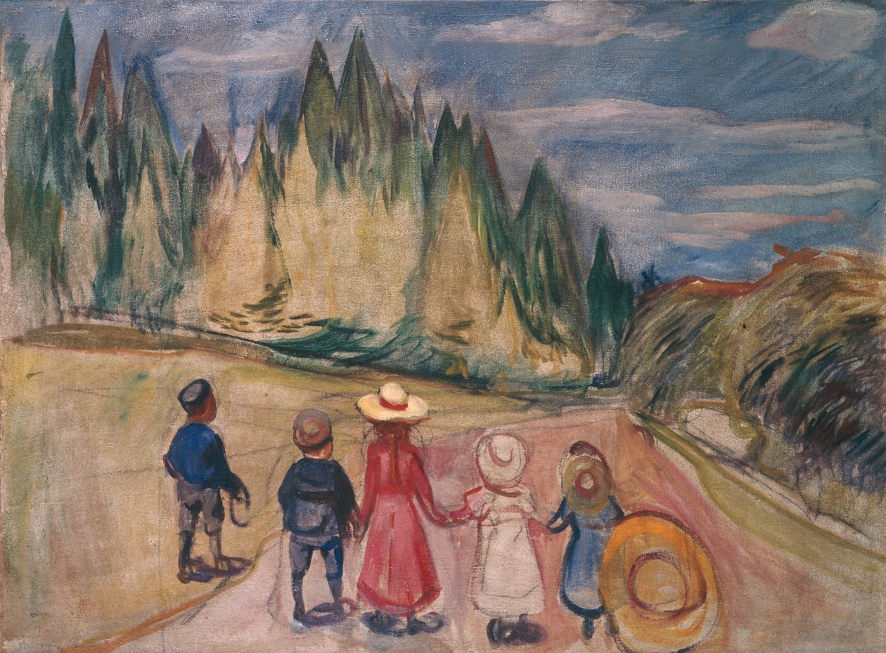 Pohádkový les od Edvard Munch