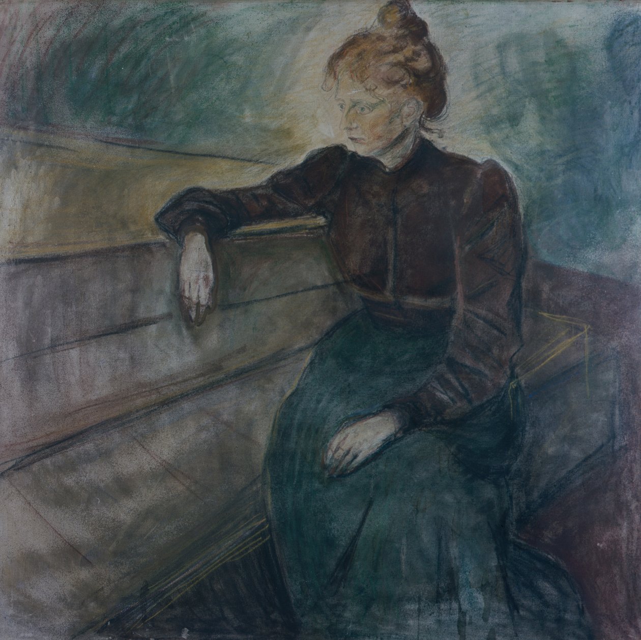 Portrét ženy od Edvard Munch