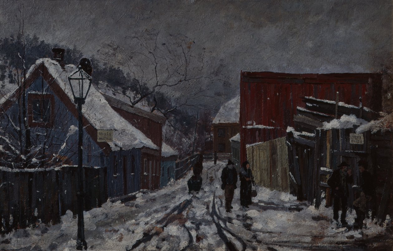 Z ulice Saxegaards od Edvard Munch