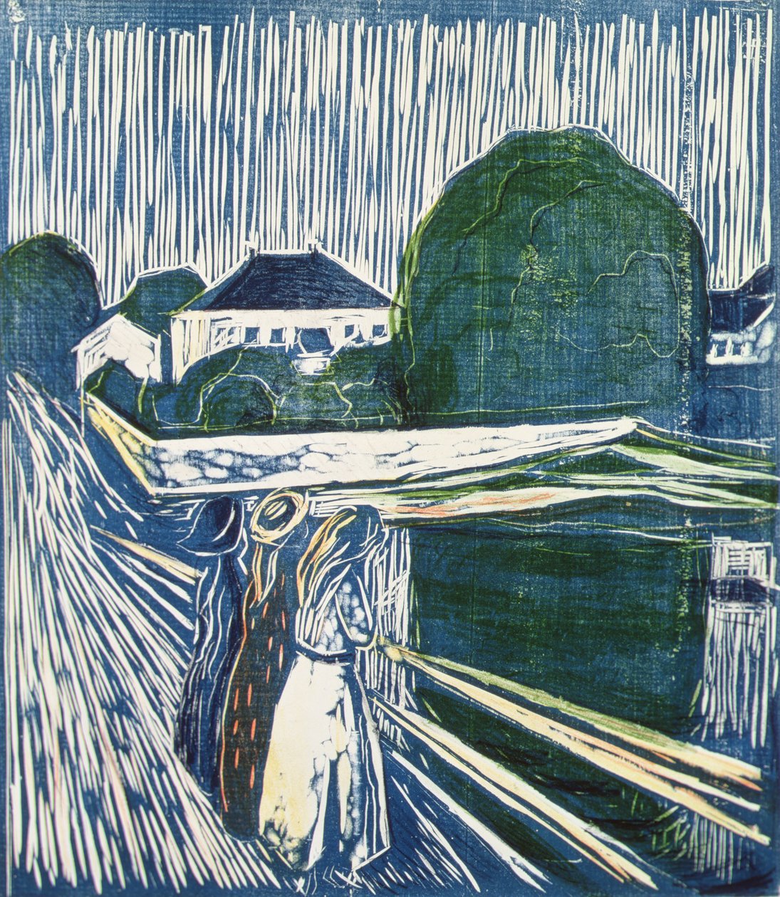 Dívky na mostě od Edvard Munch