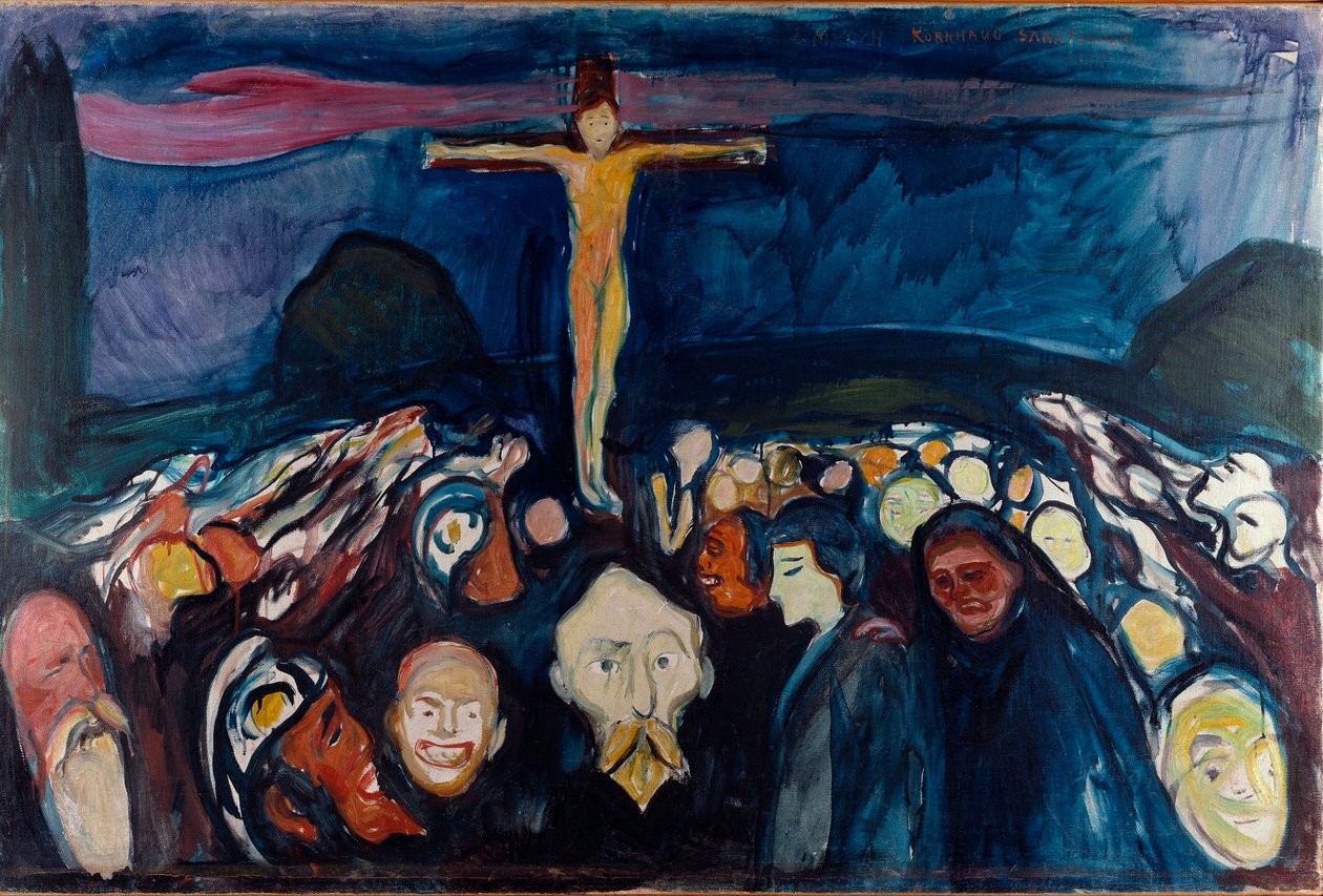 Obraz Golgota od Edvarda Muncha (1863-1944) 1900 (olej na plátně) od Edvard Munch