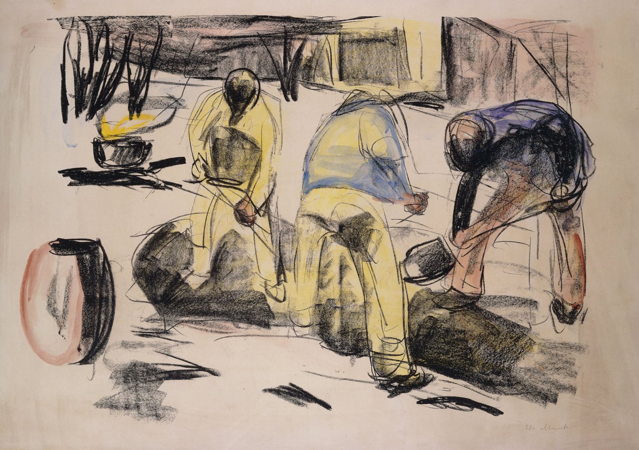 hrobaři; Dělníci kopání od Edvard Munch