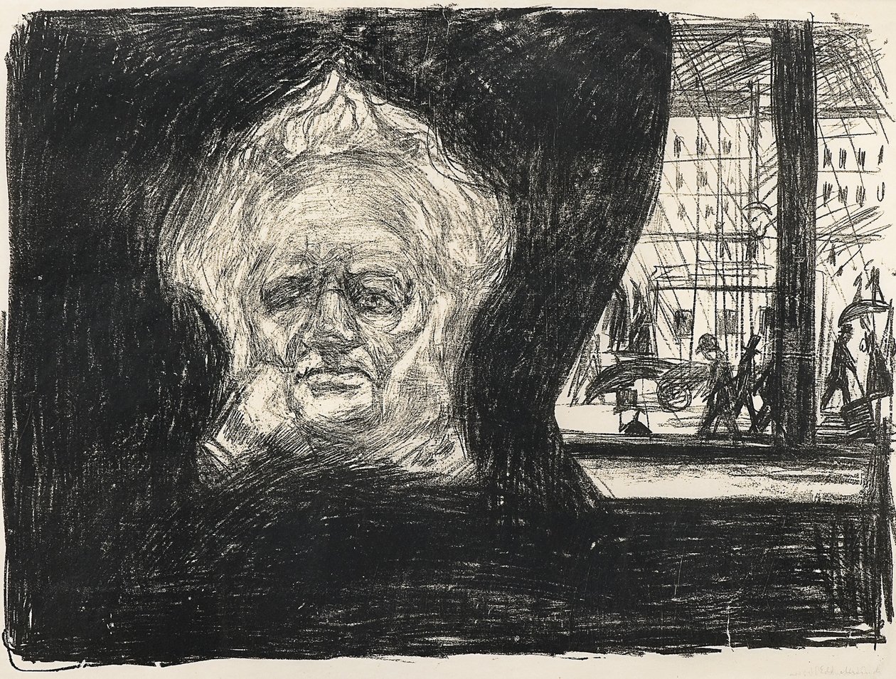 Henrik Ibsen v Café Grand Hotel, 1902 od Edvard Munch