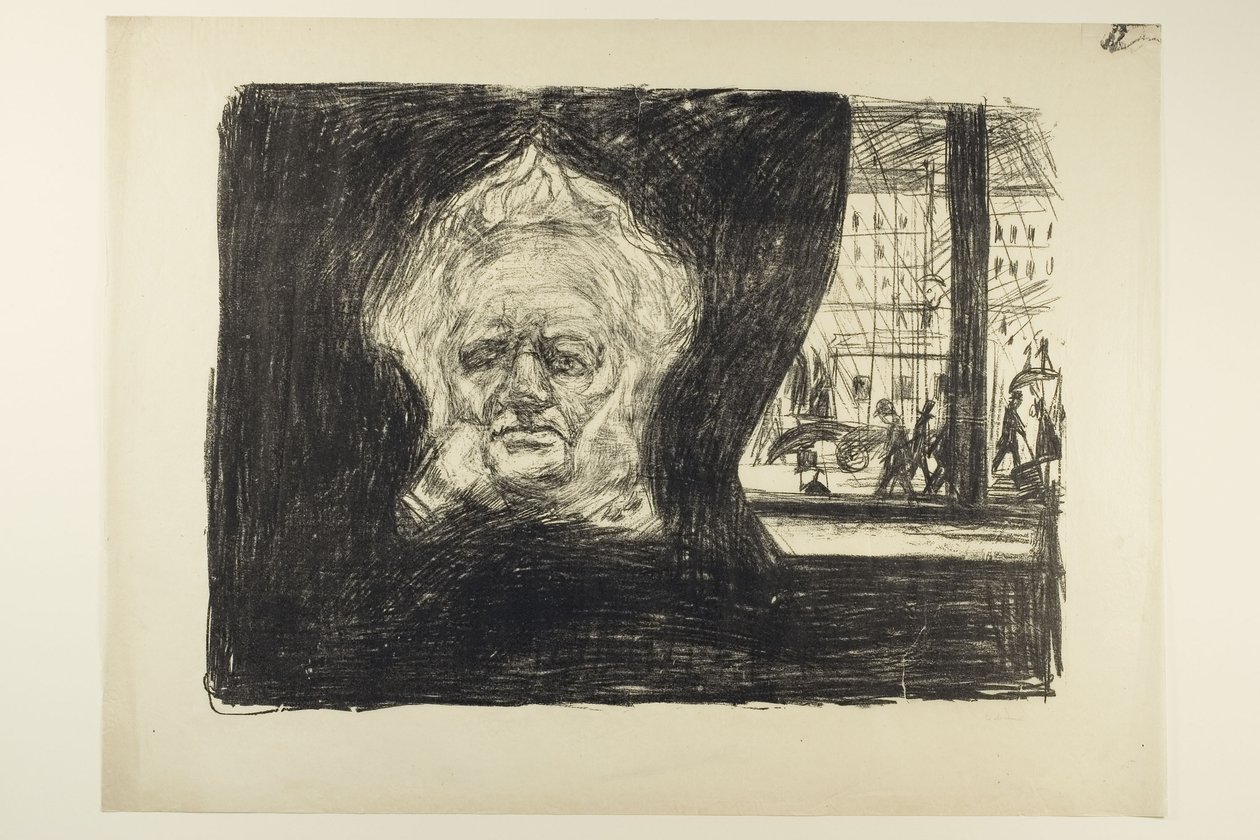 Henrik Ibsen v Grand Café od Edvard Munch