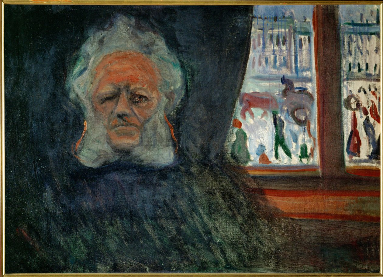 Henrik Ibsen, básník. 1898 (olej na plátně) od Edvard Munch