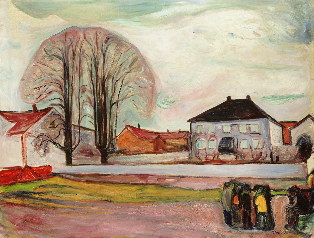 Dům v Aasgaardstrand od Edvard Munch
