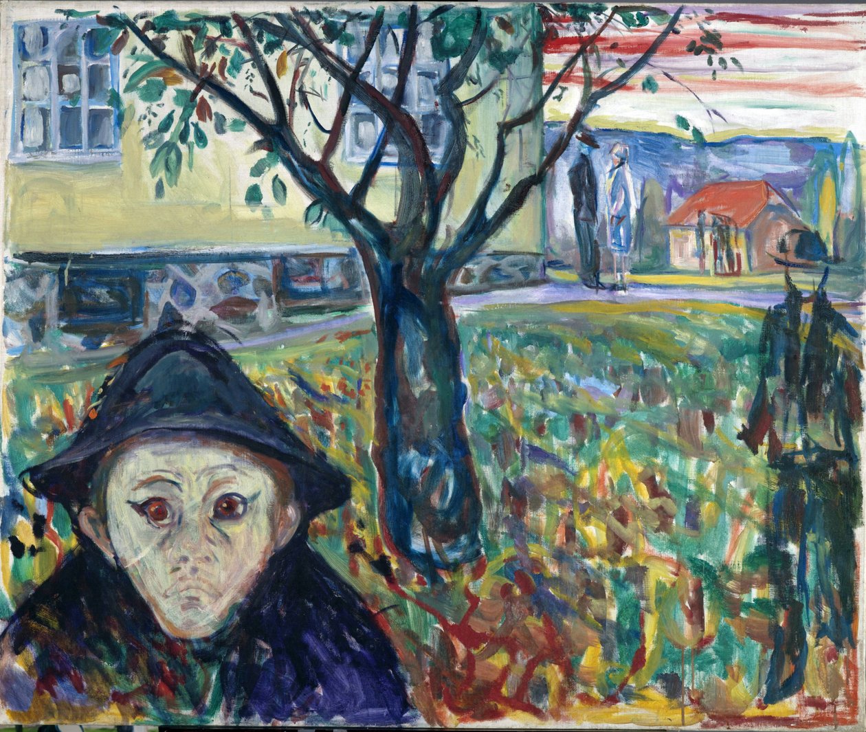 Žárlivost v zahradě - Edvard Munch (1863-1944). Olej na plátně od Edvard Munch