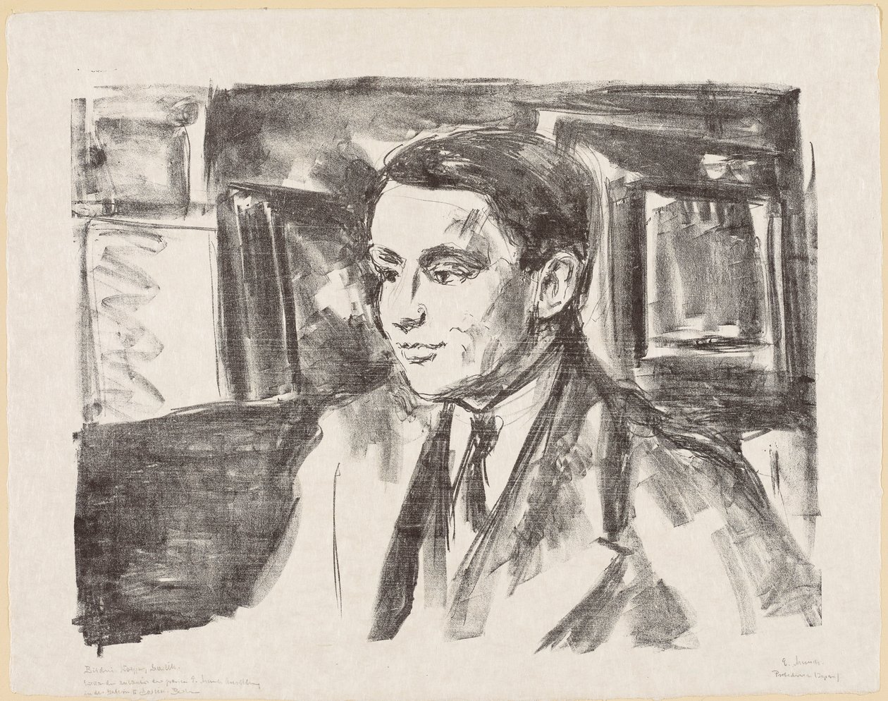 Mladistvý portrét Wolfganga Gurlitta od Edvard Munch