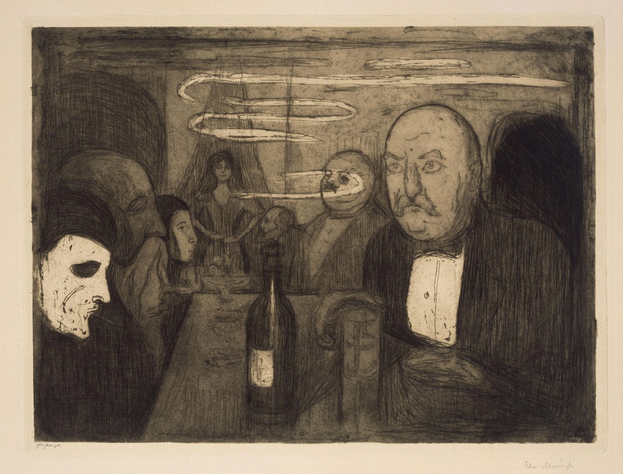 Kristiania-Boheme II od Edvard Munch