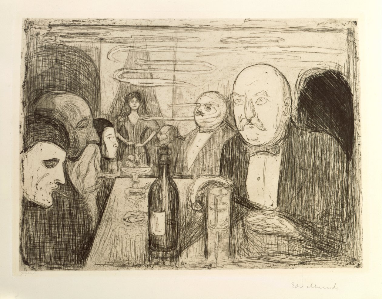 Kristiania Bohemians II od Edvard Munch