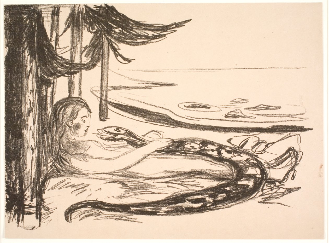Žena a had od Edvard Munch