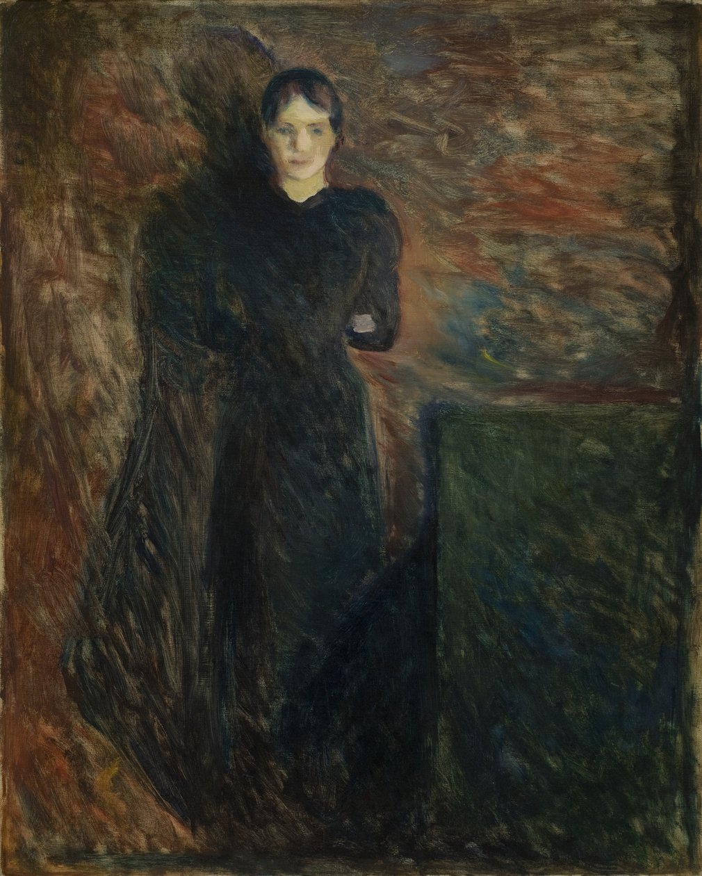 Dáma v černém (Olga Buhre) od Edvard Munch
