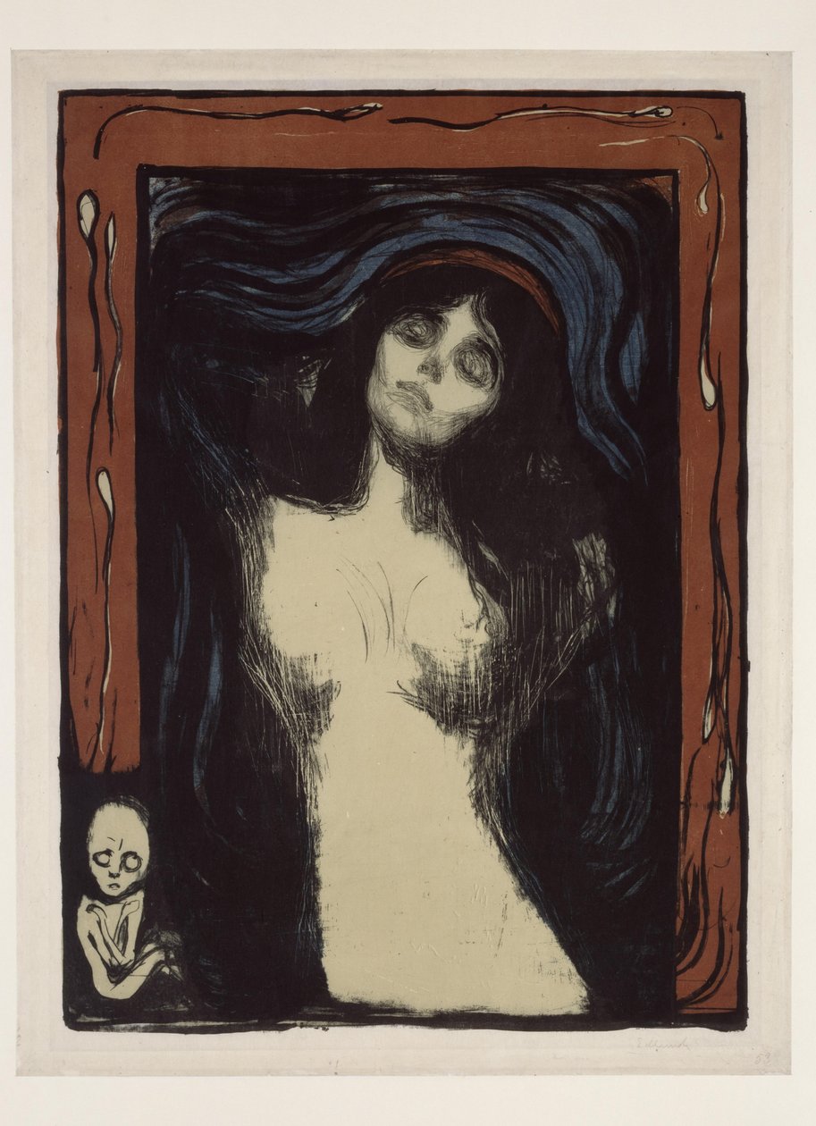 Madonna (milující žena) od Edvard Munch