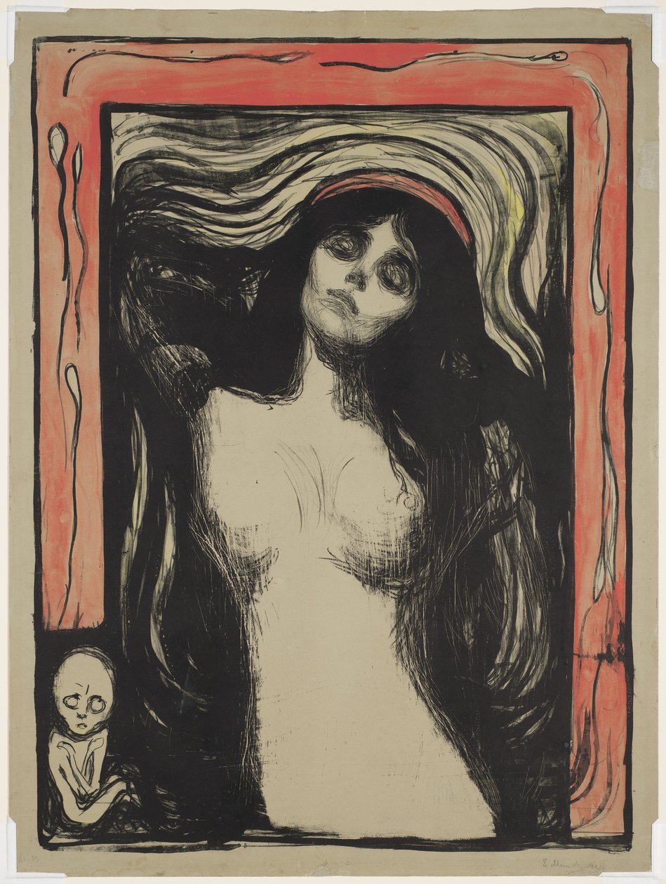 Madonna, 1895 od Edvard Munch