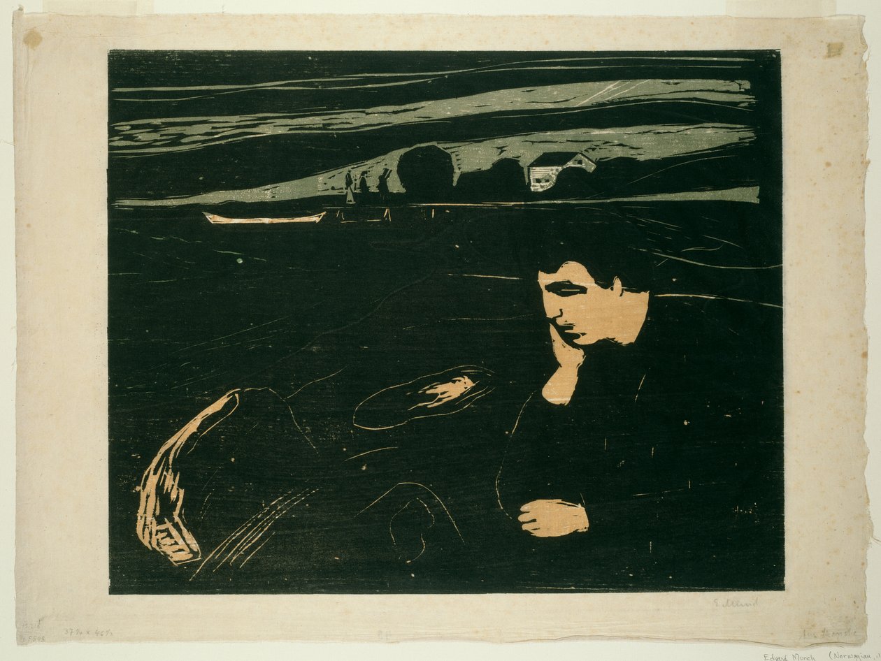 Melancholie III od Edvard Munch