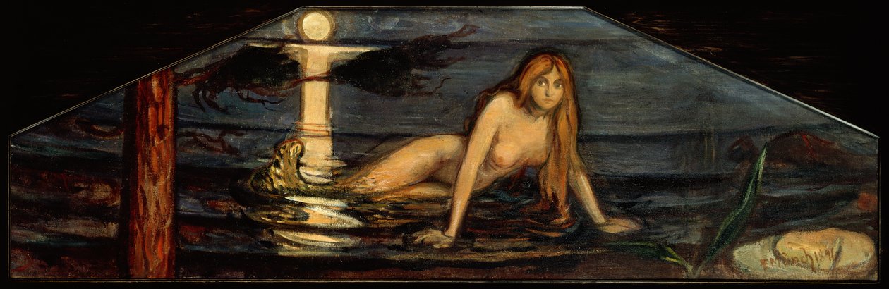 Mořská panna od Edvard Munch