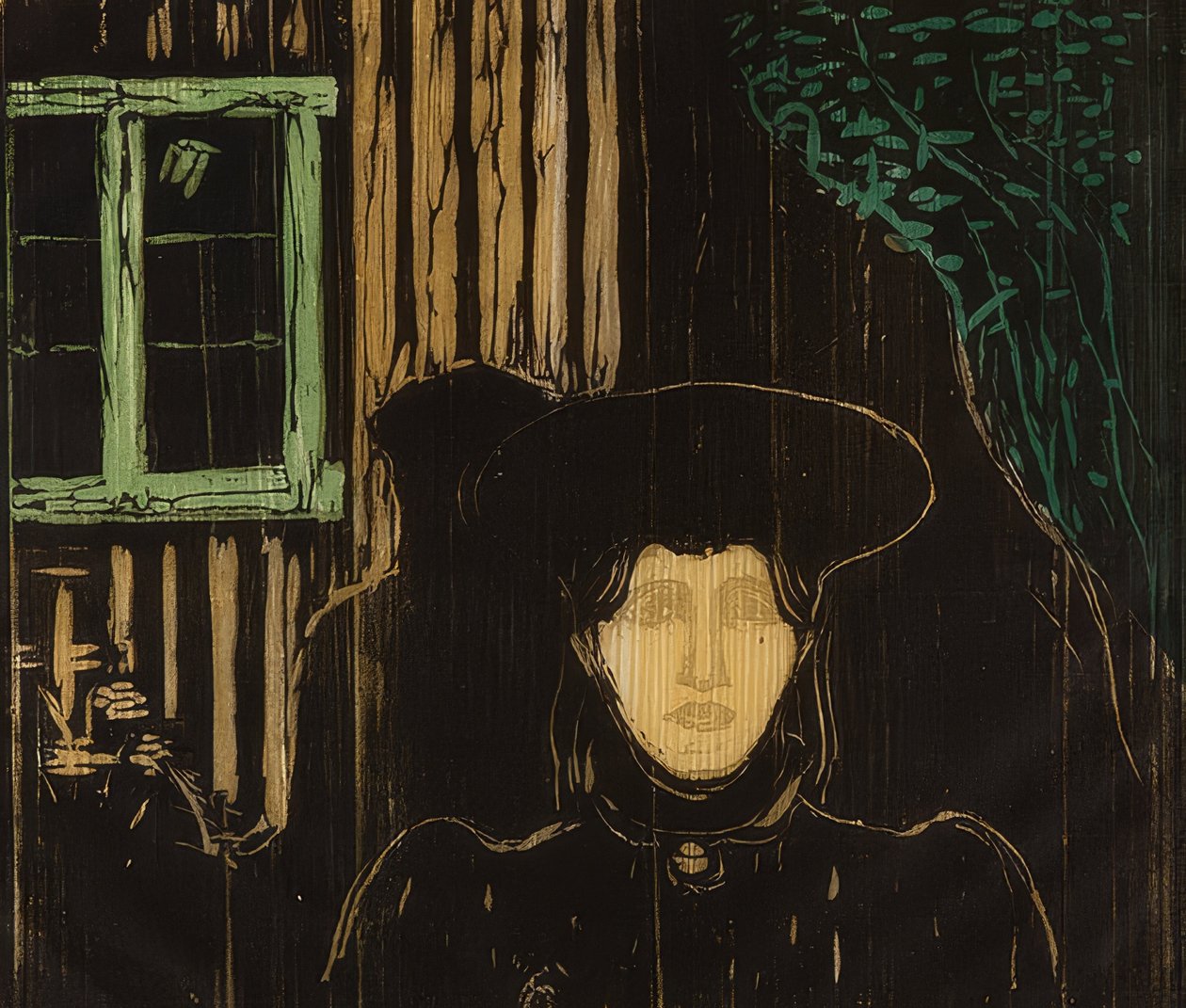 Měsíční svit. 1896 od Edvard Munch
