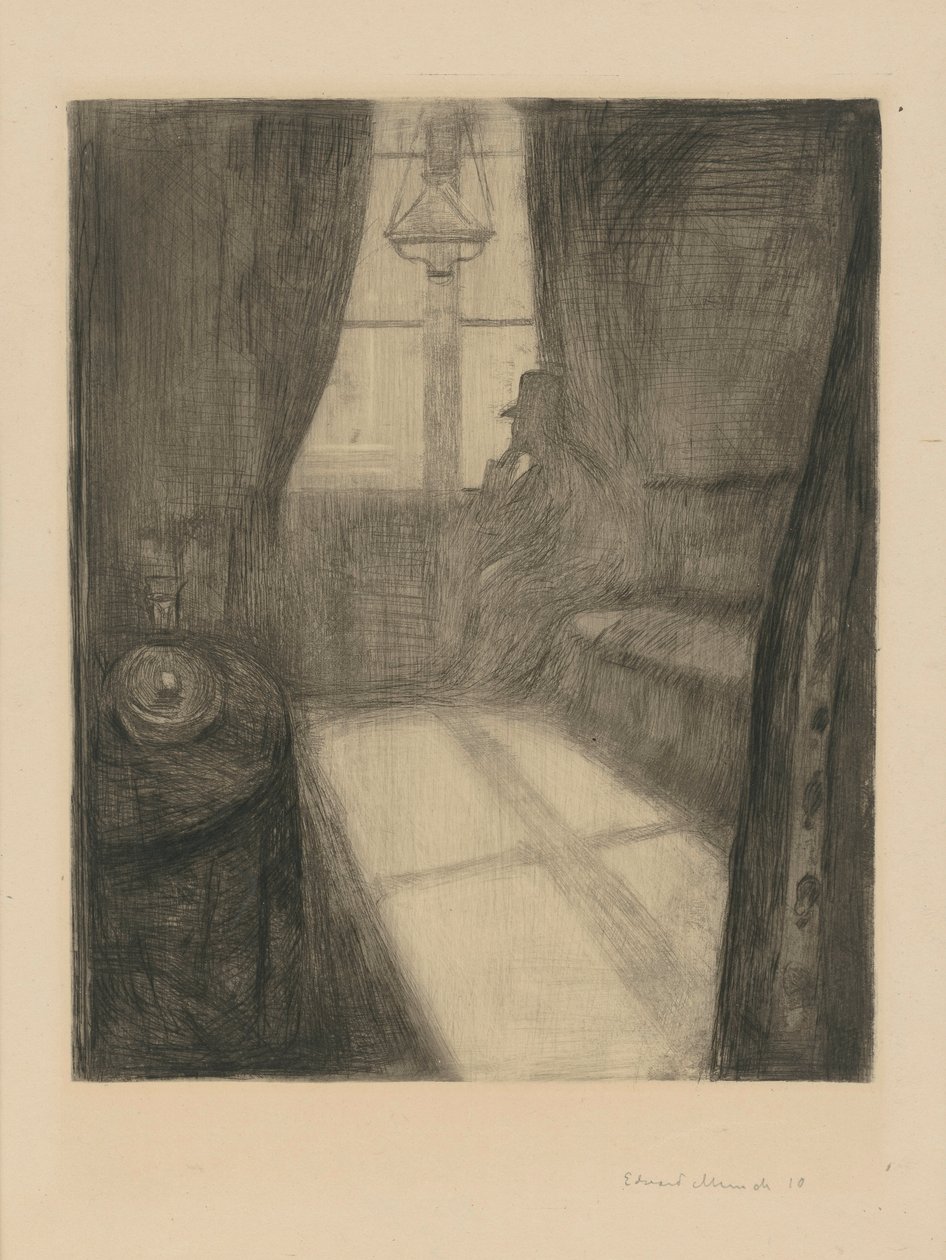 Měsíční svit. Noc v Saint-Cloud od Edvard Munch