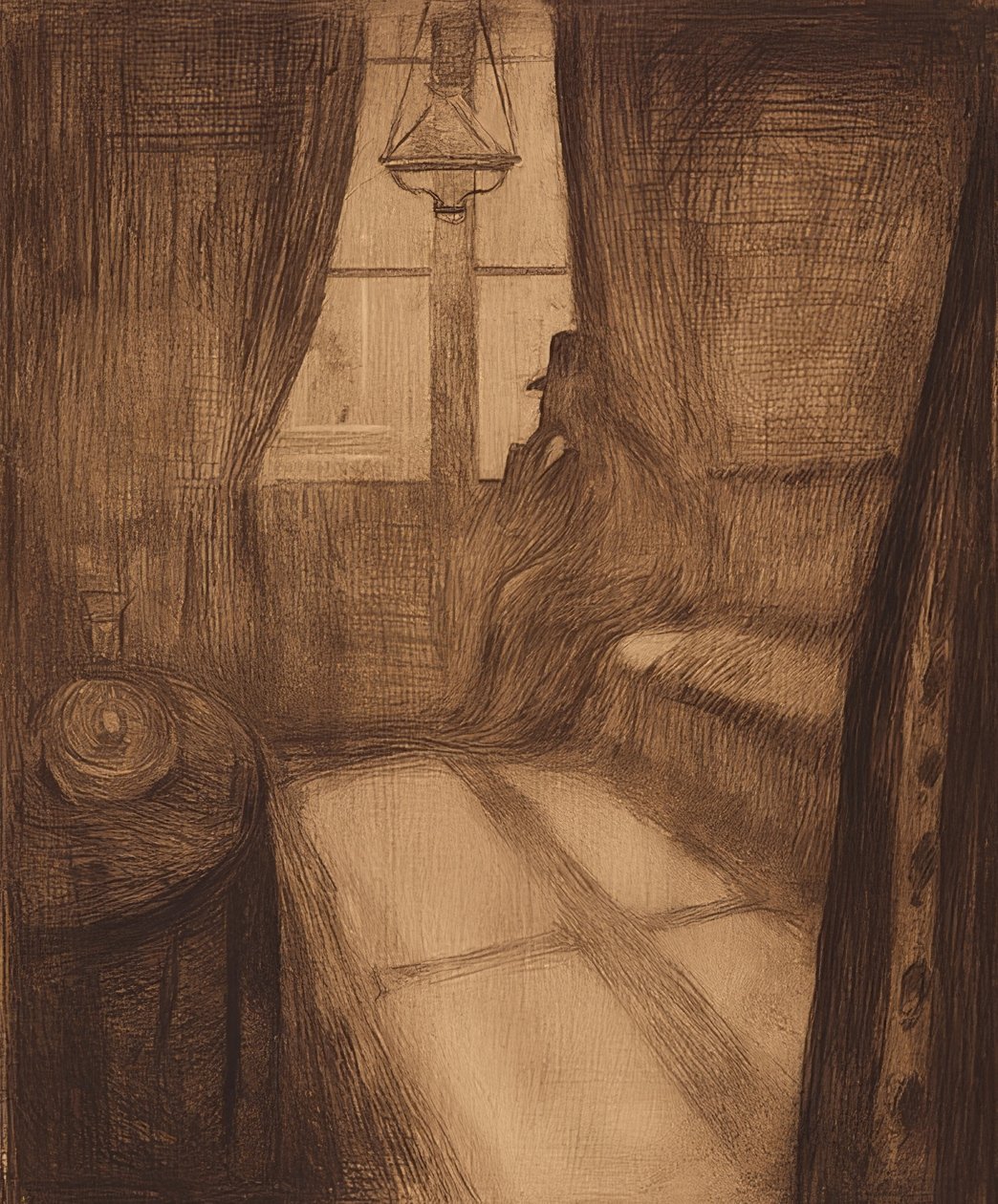 Měsíční svit. Noc v Saint Cloud. 1895 od Edvard Munch