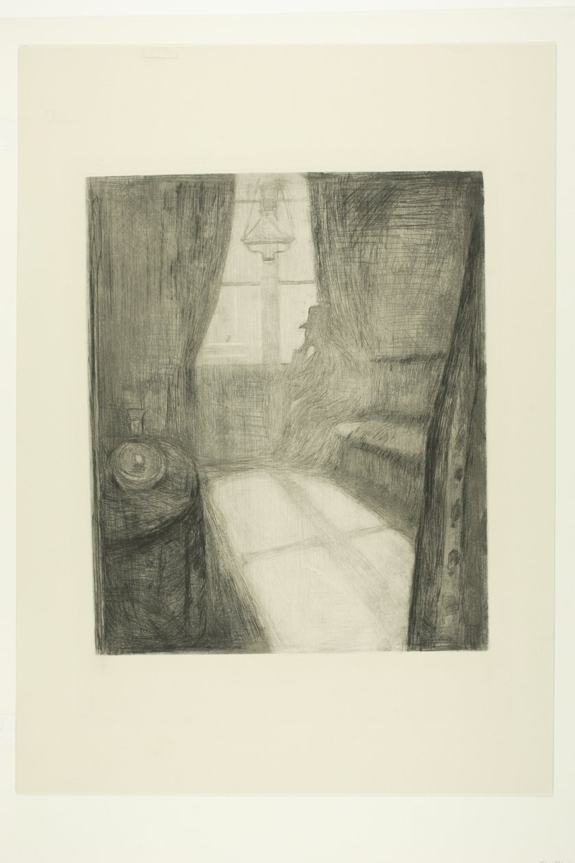 Měsíční svit. Noc v St Cloud od Edvard Munch