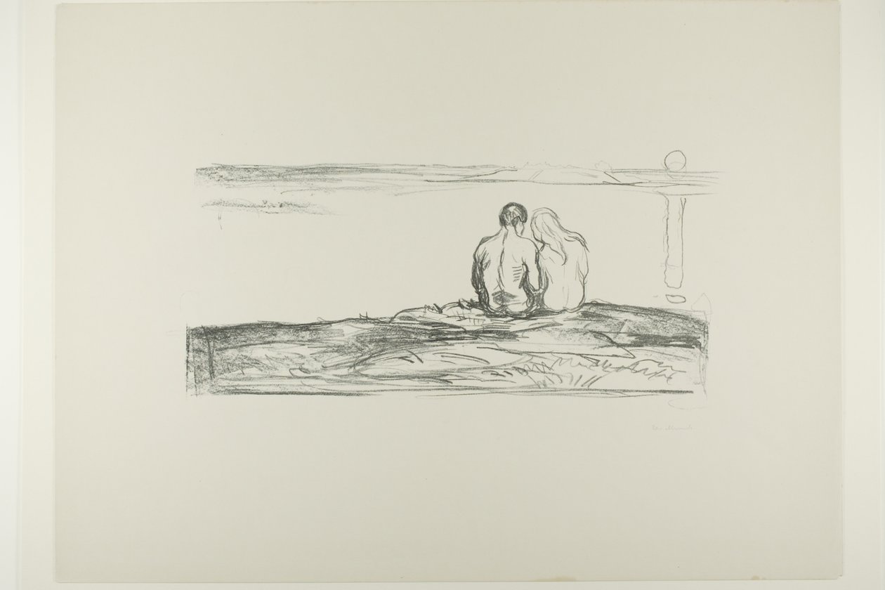 Východ měsíce od Edvard Munch