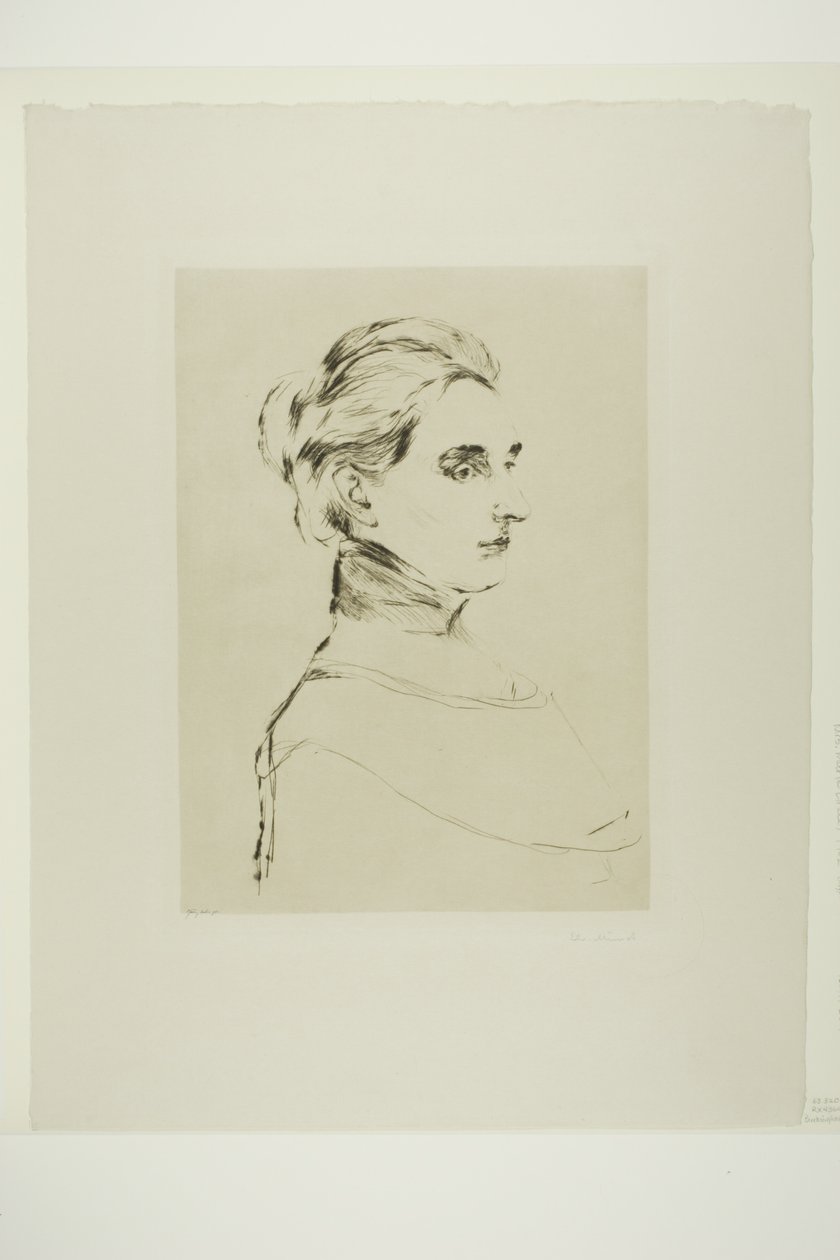 paní Marie Lindeová od Edvard Munch