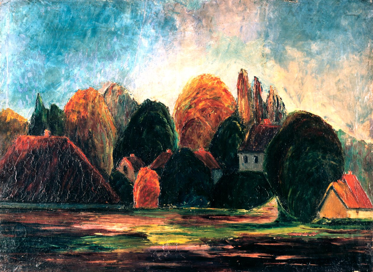 Norský průjezd, c1900 od Edvard Munch
