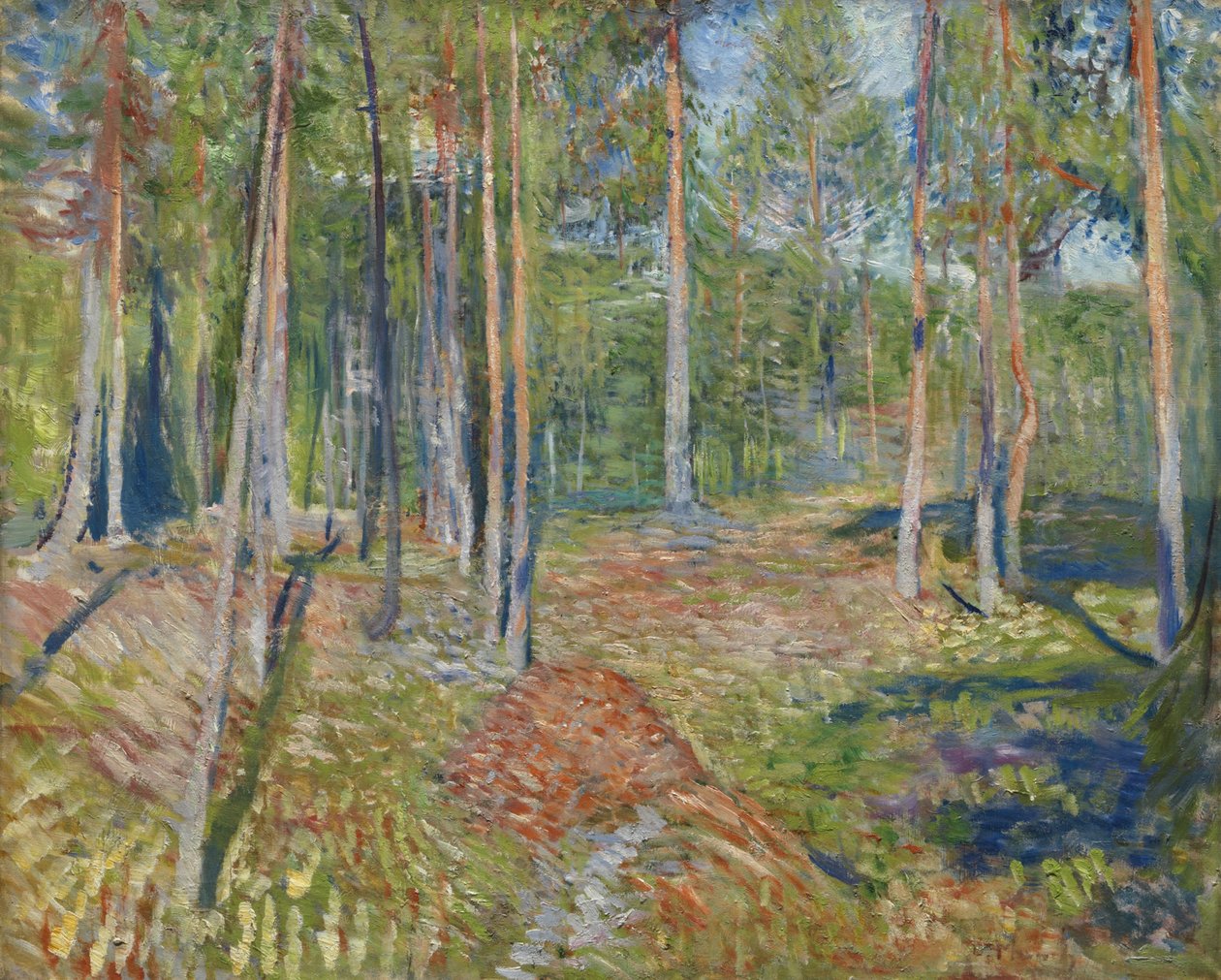 Borový les, 1891-1892 od Edvard Munch