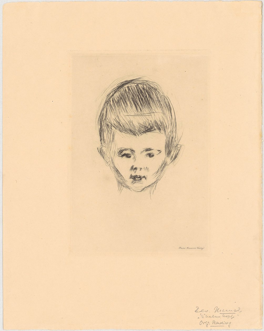 Portrét Andrease Schwarze od Edvard Munch