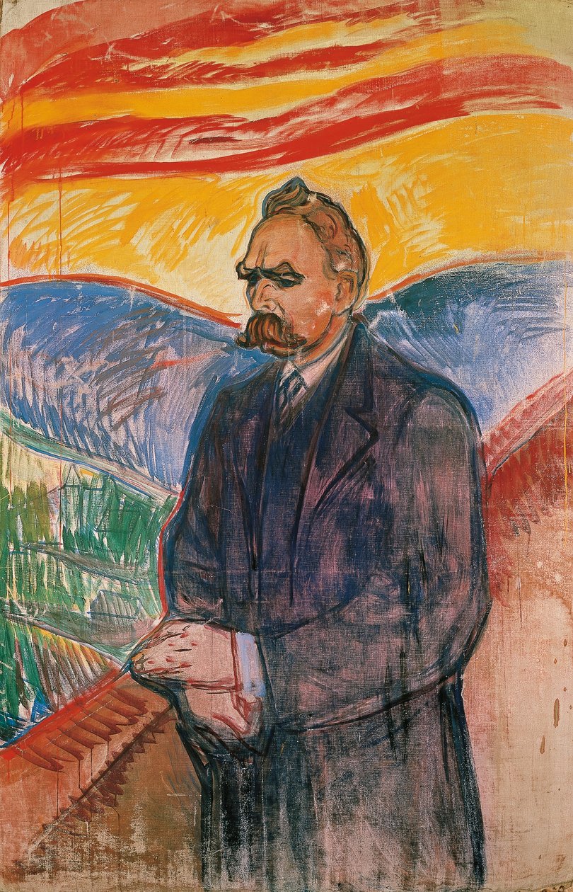 Portrét Friedricha Nietzscheho, kolem roku 1906 (olej na plátně) od Edvard Munch