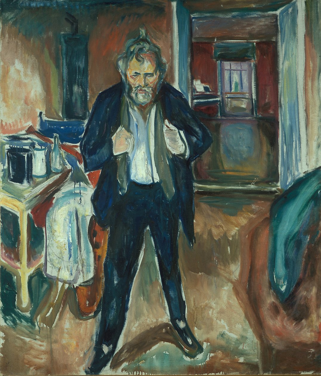 Bezesná noc. Autoportrét ve vnitřním neklidu od Edvard Munch