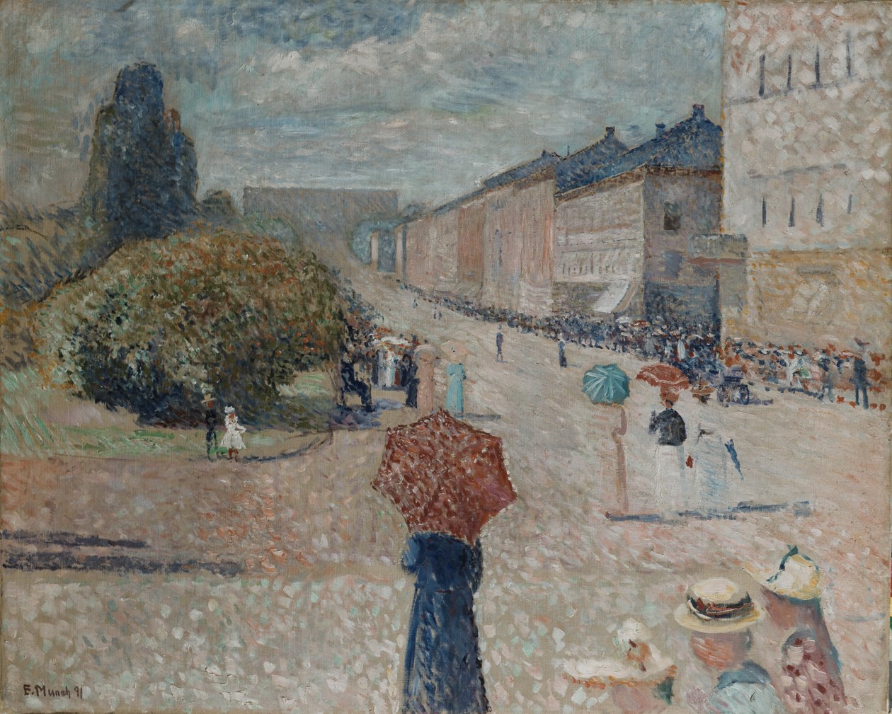 Jarní den na Karlu Johanovi od Edvard Munch