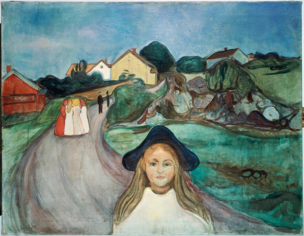 Ulice v Asgardstrand od Edvard Munch