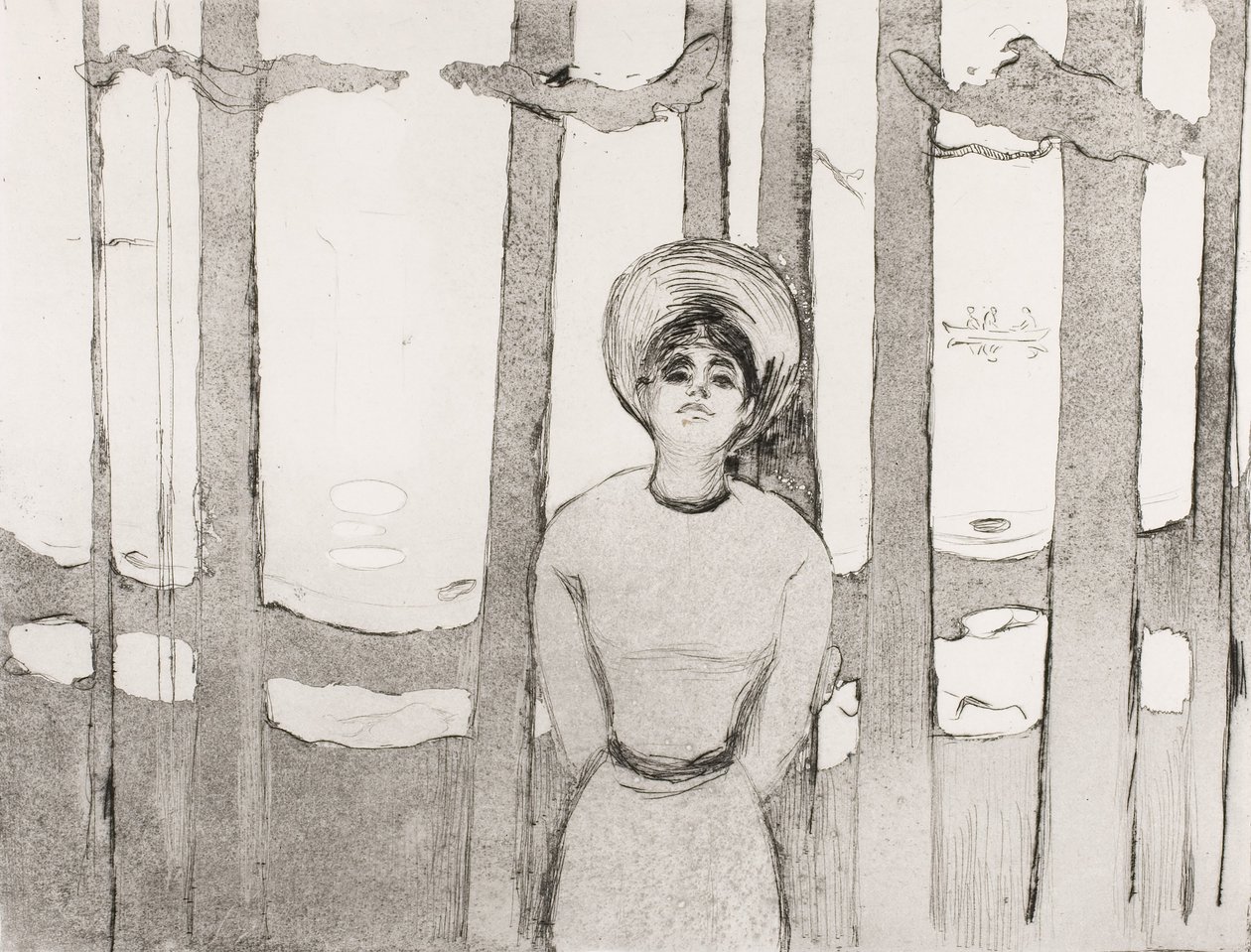 Letní noc, Hlas, 1894 od Edvard Munch