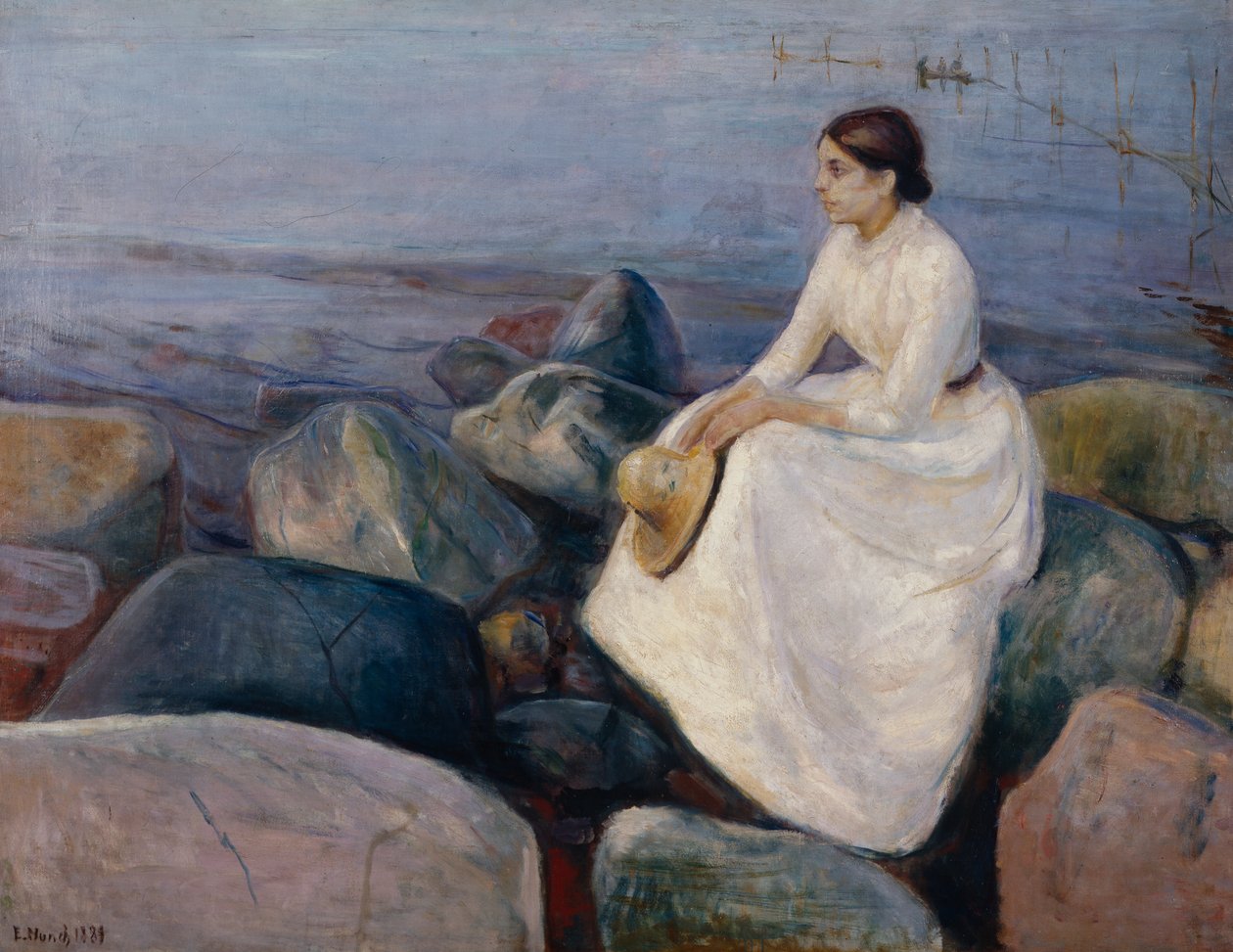 Letní noc od Edvard Munch