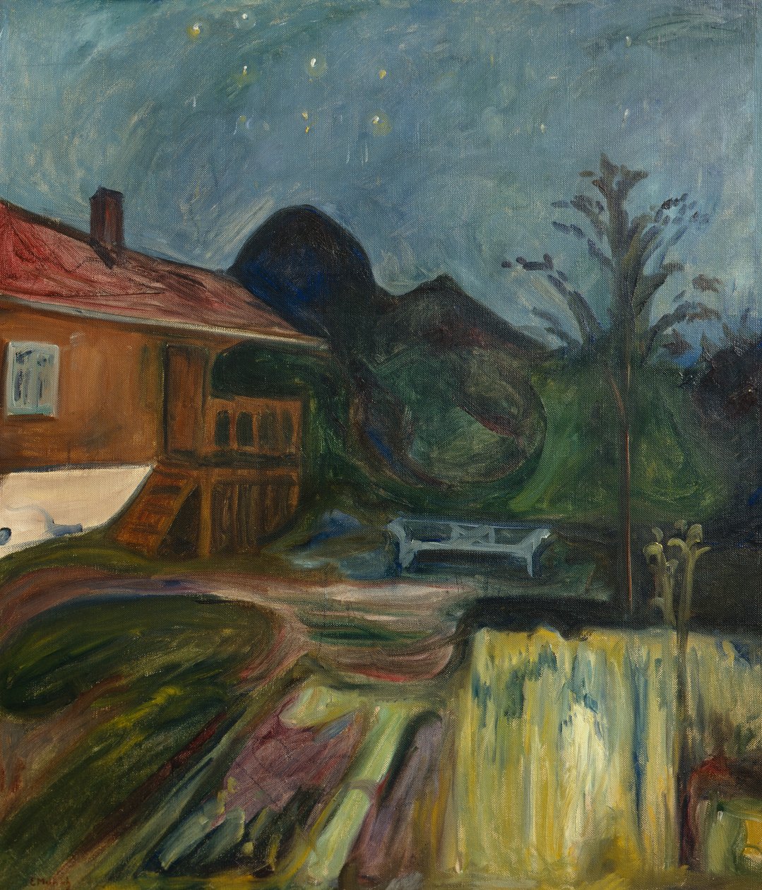 Letní noc v Åsgårdstrandu od Edvard Munch