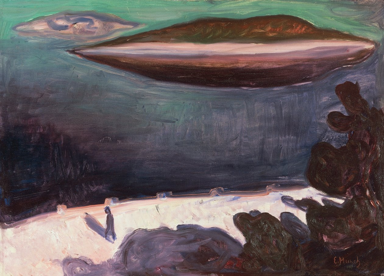 Letní noc na Oslofjordu od Edvard Munch