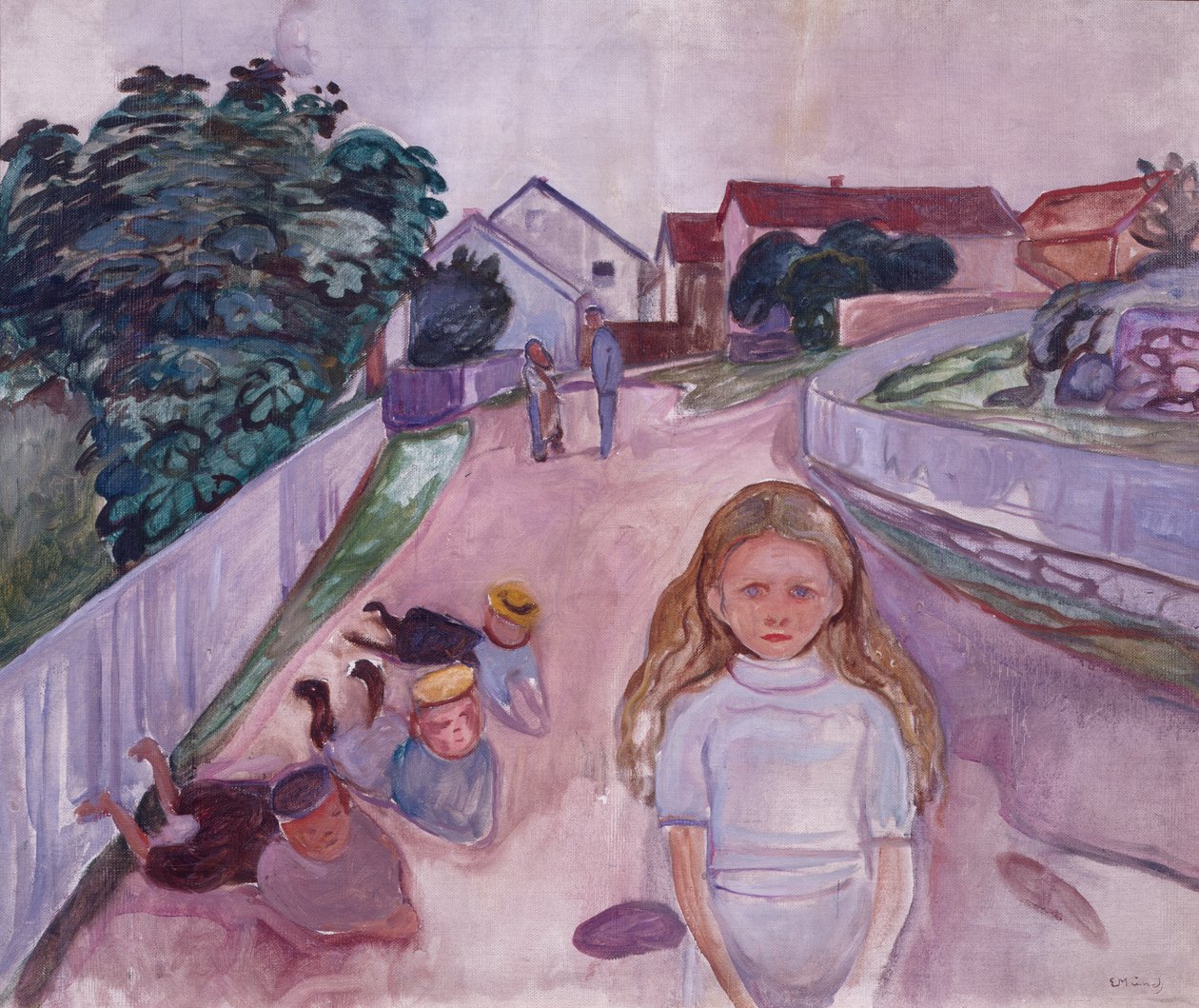 Slunečný den v Åsgårdstrandu od Edvard Munch