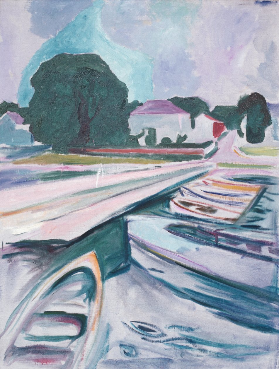 Most v Aasgaardstrandu od Edvard Munch