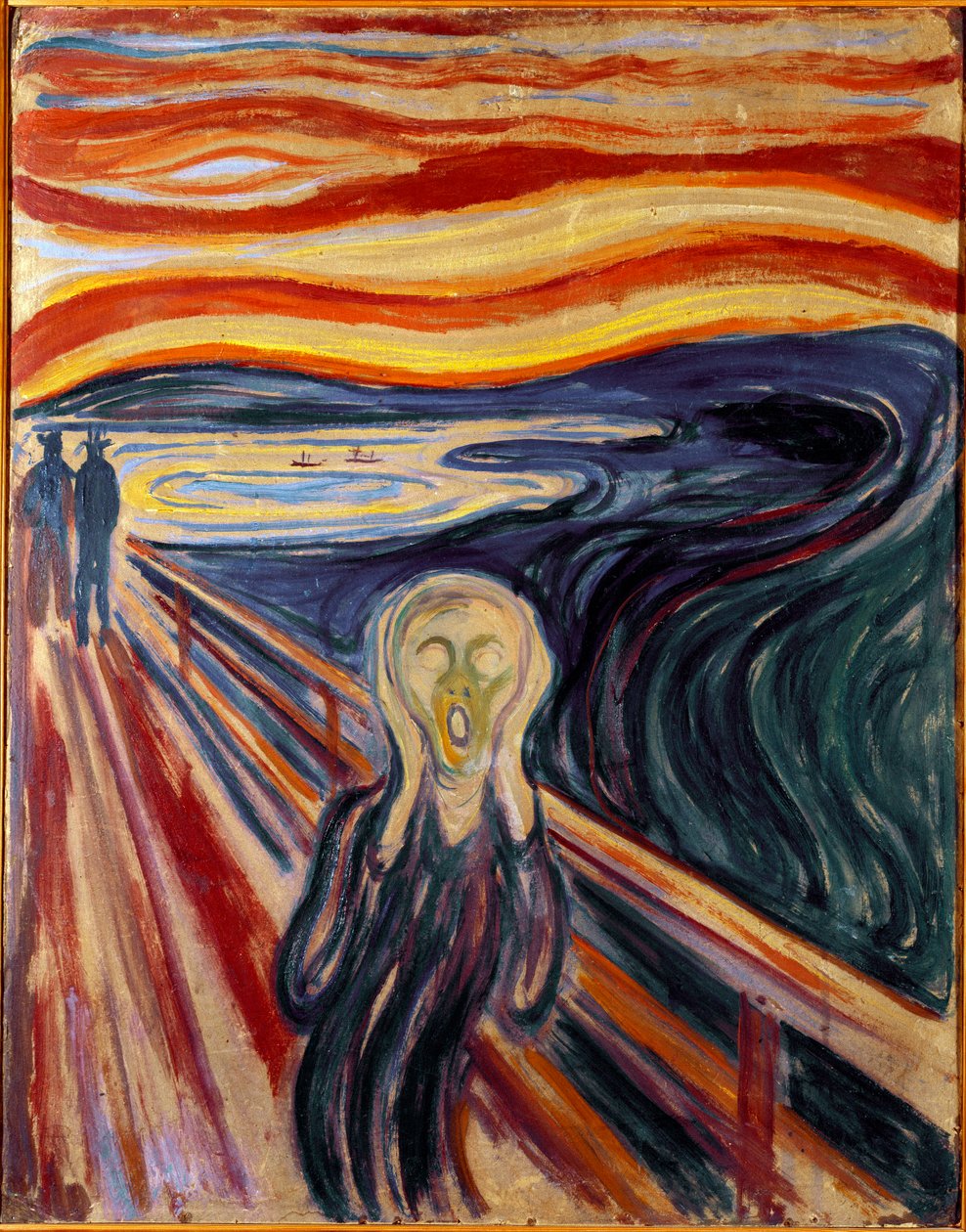 The Cry Painting od Edvarda Muncha (1863-1944) 1893 Sun. 83,5 x 66 cm Oslo, Munchovo muzeum městských uměleckých sbírek (Musee Munch) od Edvard Munch