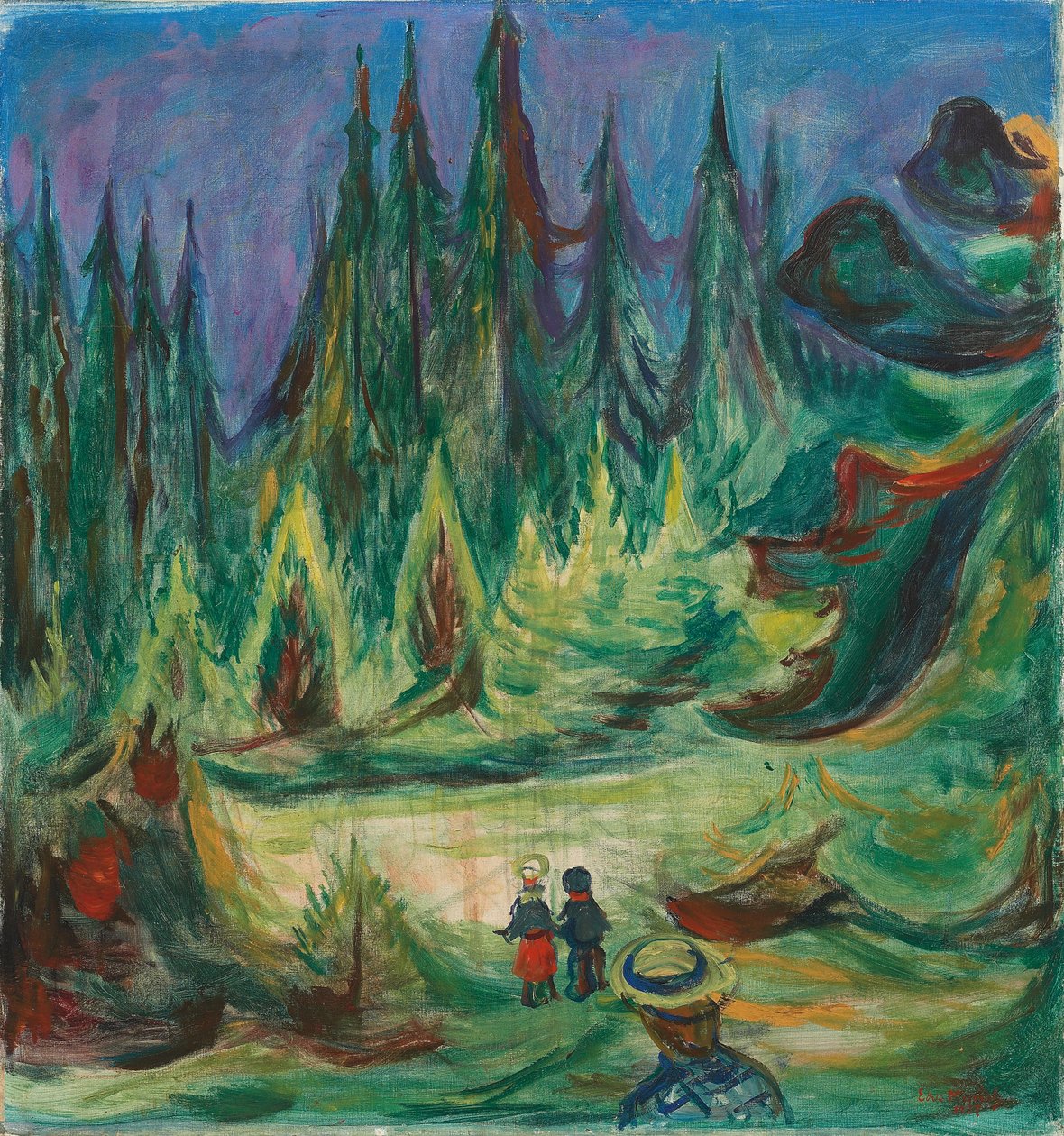 Pohádkový les od Edvard Munch