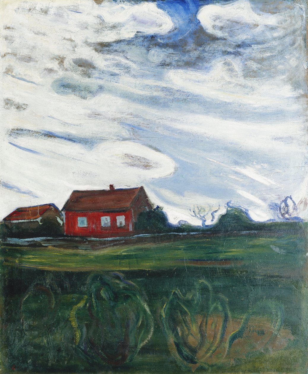 Červený dům od Edvard Munch