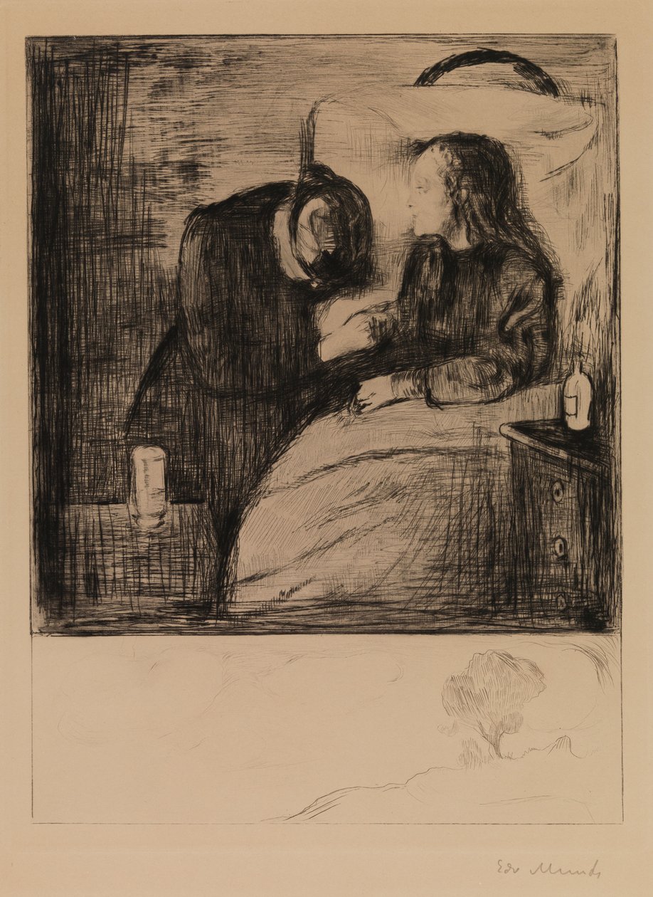 Nemocné dítě od Edvard Munch
