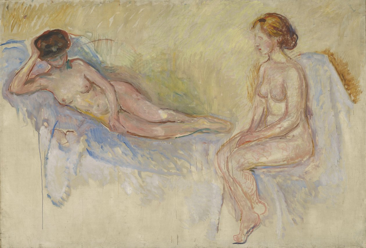 Dva akty, cca 1902-3 (olej na plátně) od Edvard Munch