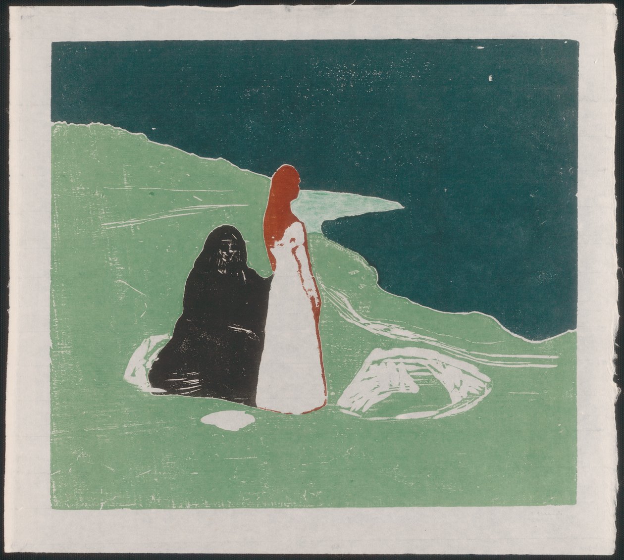 Dvě ženy na pobřeží od Edvard Munch