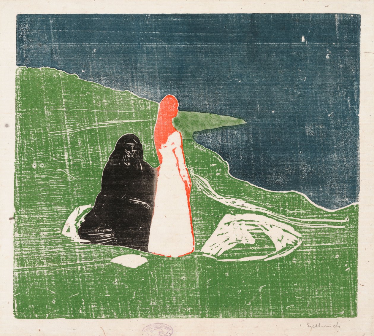 Dvě ženy na břehu; Ženy na pláži od Edvard Munch
