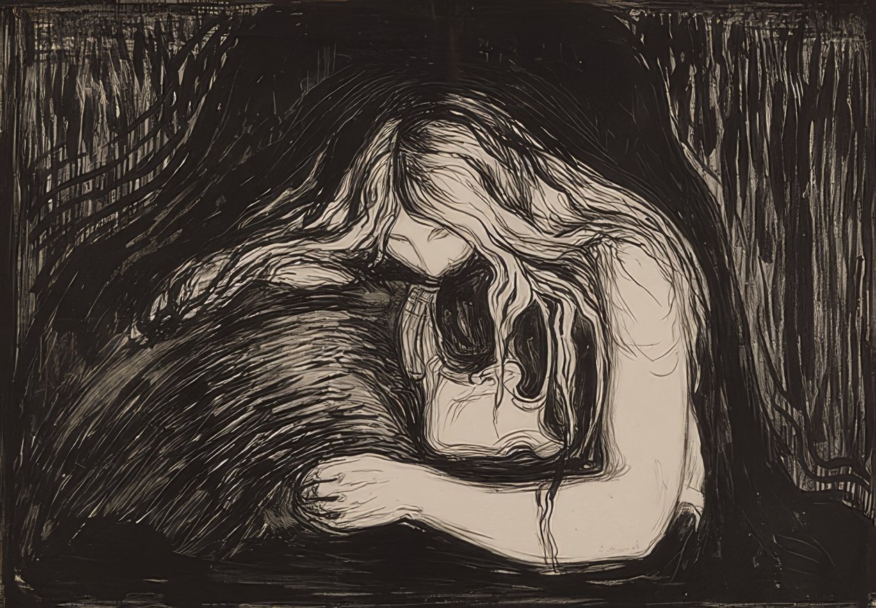 Upír II. 1895/1902 od Edvard Munch