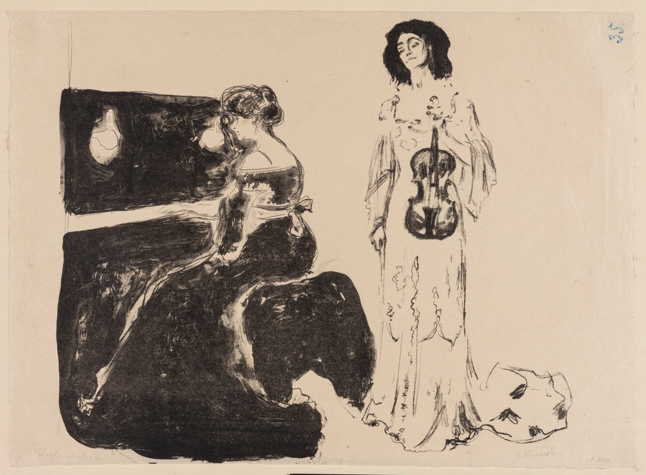 Houslový koncert od Edvard Munch