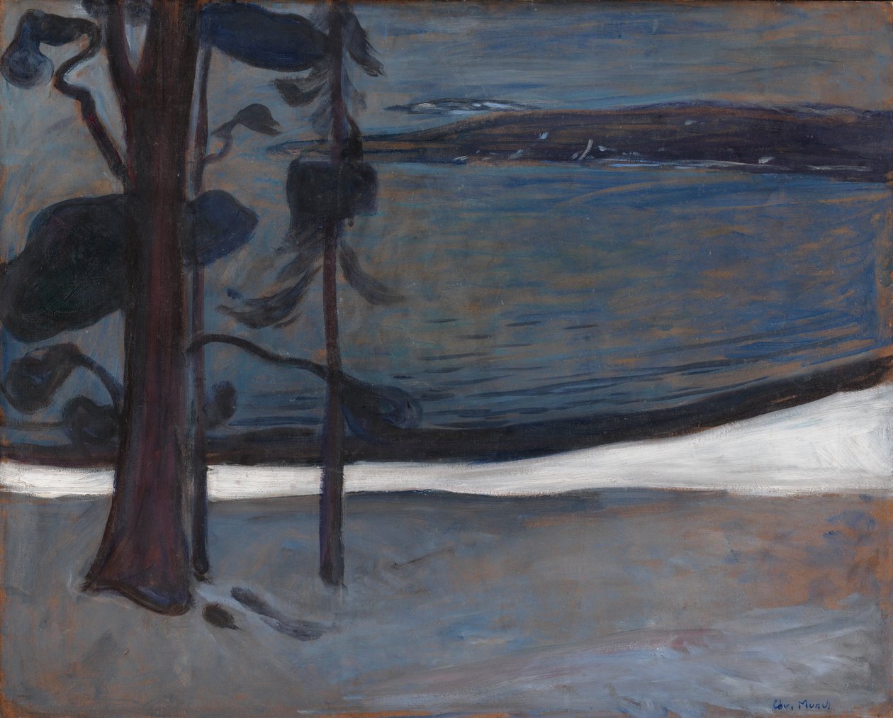 Zima na Nordstrandu od Edvard Munch